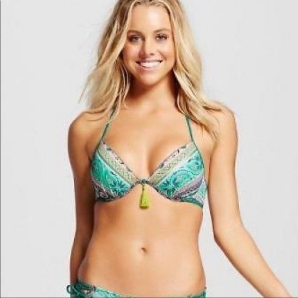 Shade & Shore Paisley Print Bikini Top